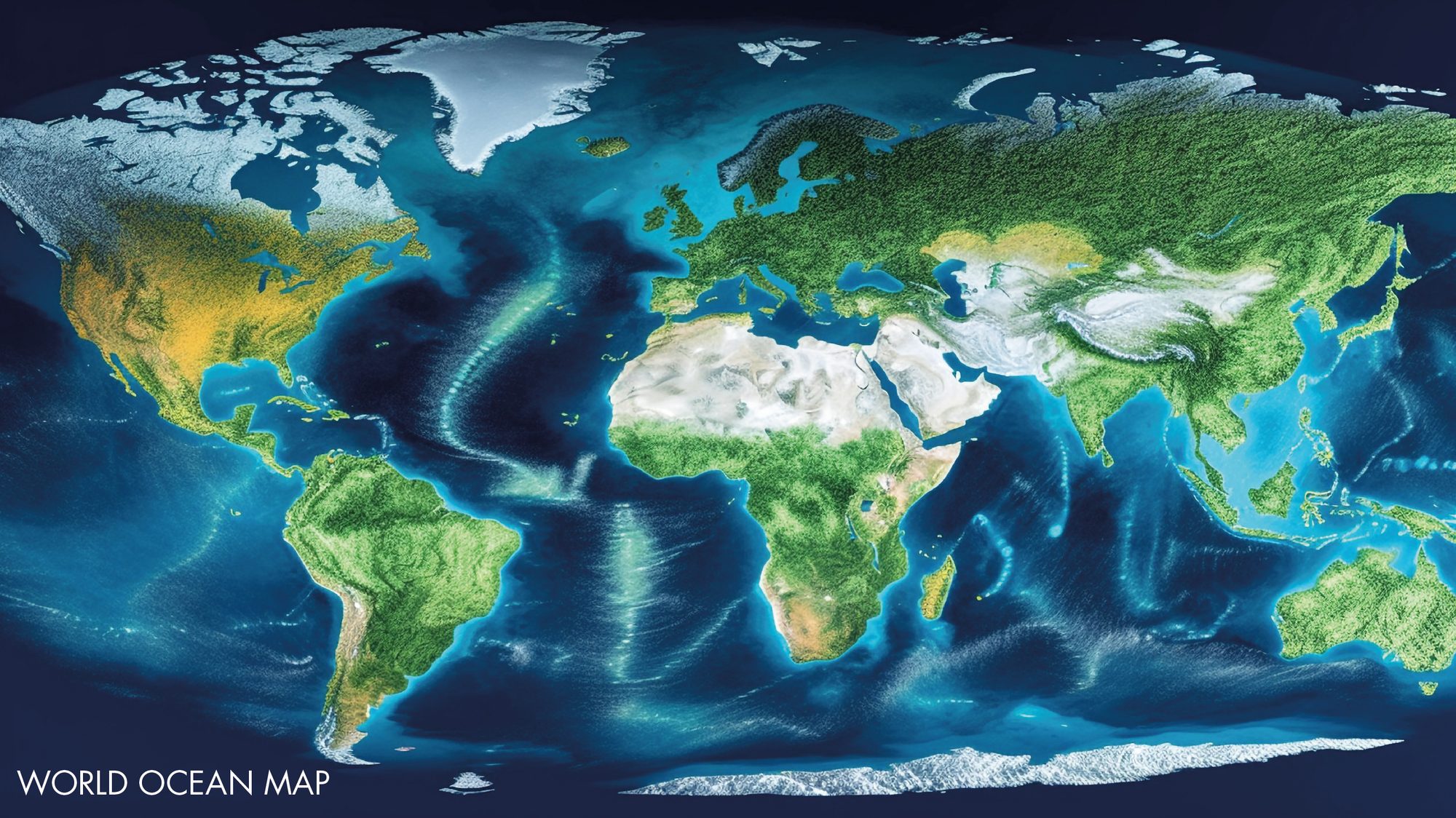 World ocean map illustrating APBTS's global maritime reach